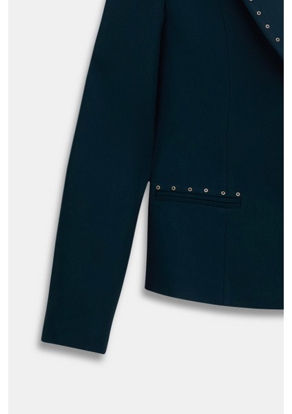 Taş Detaylı Blazer Pantolon Takım