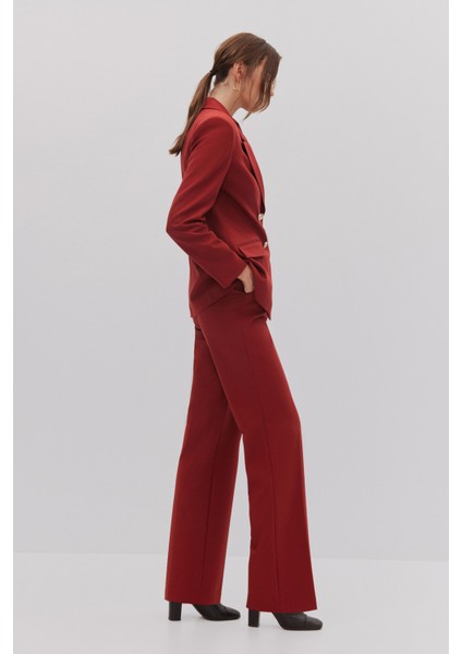 Kruvaze Blazer Pantolon Takım