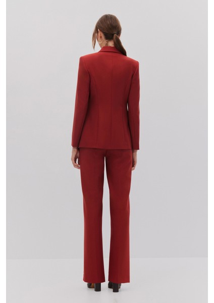 Kruvaze Blazer Pantolon Takım