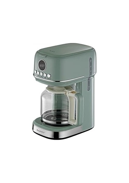 Berghoff Gem Filtre Kahve Makinesi – 900 W, 1, 5 L Cam Demlik | Mint Yeşil