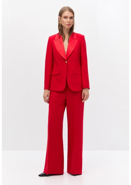 Saten Yakalı Blazer Takım modelleri