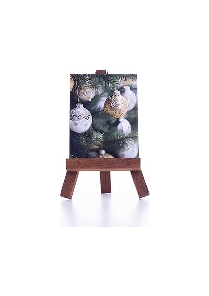 Bimotif Yılbaşı Not ve Tebrik Kartı, Süs Topları 6,5 x 8,5 cm 10 Adet