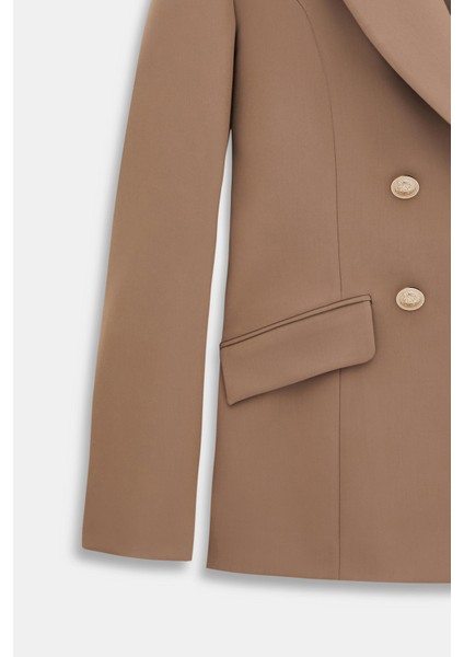 Kruvaze Blazer Pantolon Takım