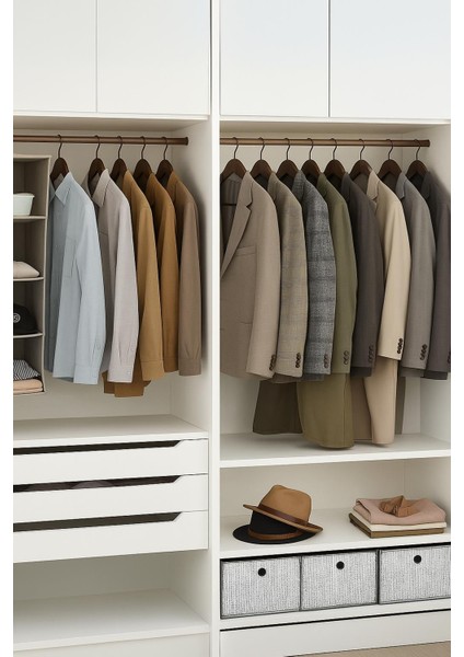 6’lı Ahşap Görünümlü Askı Kahve 44 cm modelleri