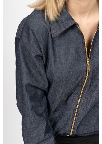 Zoe Bol Büzgülü Denim Mont 2622 fırsatları