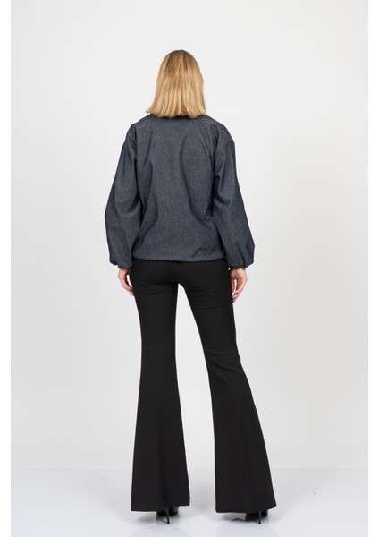 Zoe Bol Büzgülü Denim Mont 2622 indirimleri