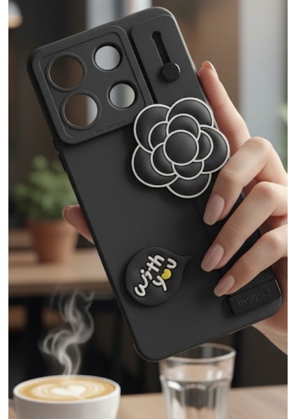 Tecno Spark Go 2023 Uyumlu Kılıf Siyah Renk 3D Figürlü Darbe Emici Yumuşak Silikon Kapak modelleri