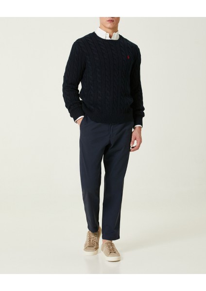 Erkek Örgü Dokulu Lacivert Triko Kazak indirimleri