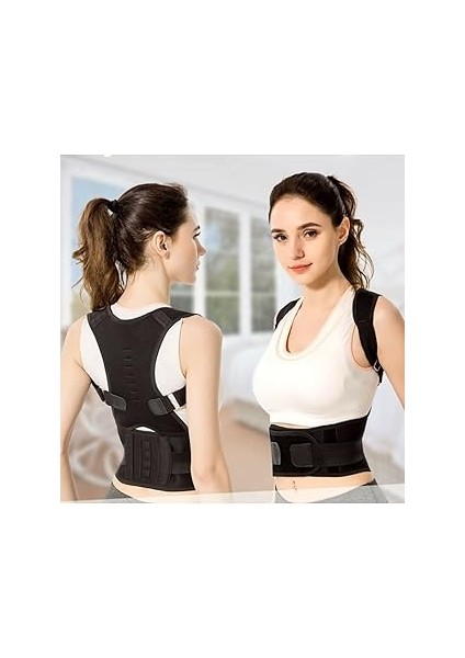 Ankaflex Sporcu Korse Bel Sırt Omuz Destek Skolyoz Kifoz Manyetik Dik Duruş Korsesi Dik Durma Postu