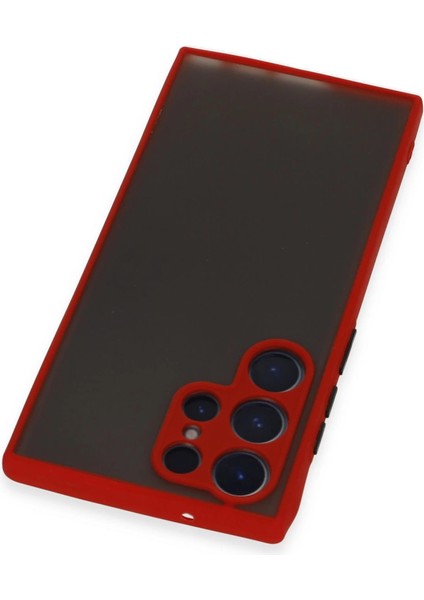 S22 Kılıf Montreal Silikon Kapak - Kırmızı modelleri