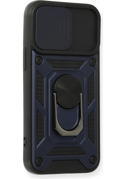 Iphone 12 Kılıf Pars Yüzüklü Silikon - Lacivert fiyatları