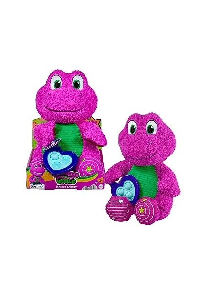 Barney Pelüş Oyuncağı, 2 Yaş ve Üzeri Çocuklar Için Etkileşimli Aktiviteler ve Farklı Dokular ile 3