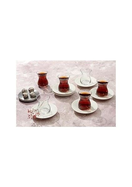 Porland Peride Alumilite 6 Kişilik Çay Takımı