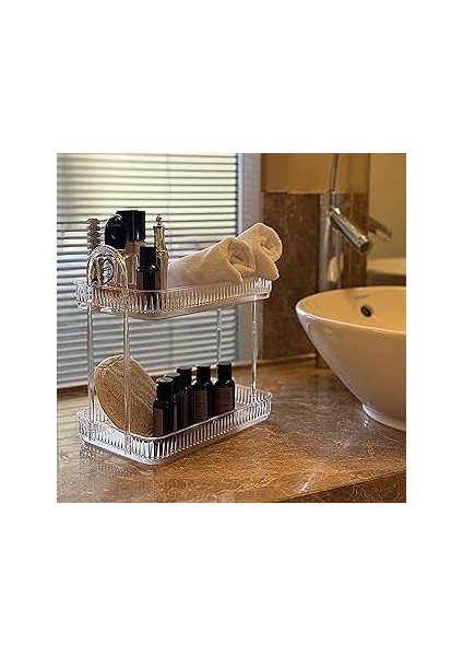Banyo Düzenleyici Organizer Banyo Rafı (Şeffaf)