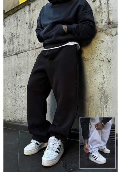 Ekstra Bol Paça Rahat Kalıp Oversize Baggy Büyük Beden Eşofman Altı