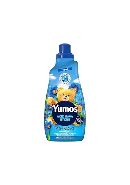 Yumoş Açık Hava Etkisi Konsantre Çamaşır Yumuşatıcısı Gelincik 1440 ml 60 Yıkama