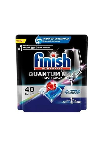 Quantum 40 Kapsül Bulaşık Makinesi Deterjanı Tableti (1 x 40 Kapsül)