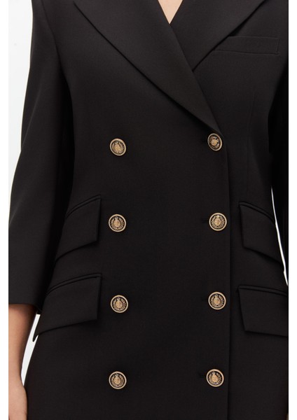 Kruvaze Mini Blazer Elbise modelleri