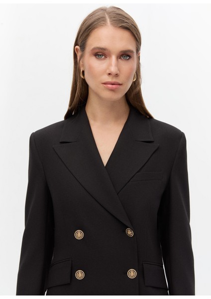 Kruvaze Mini Blazer Elbise fırsatları