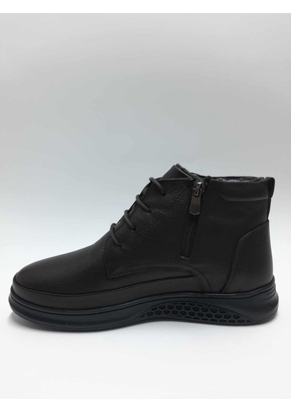 Hakiki Deri Bağcıklı Fermuarlı Esnek Kauçuk Tabanlı Içi Tüylü Kahverengi Kışlık Erkek Bot C-9751246RTTO modelleri