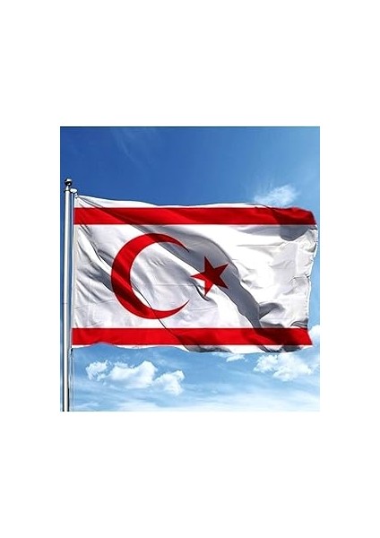 Zc Bayrak Kıbrıs Milli Gönder Bayrağı 100X150 cm Raşel Dijital Baskı