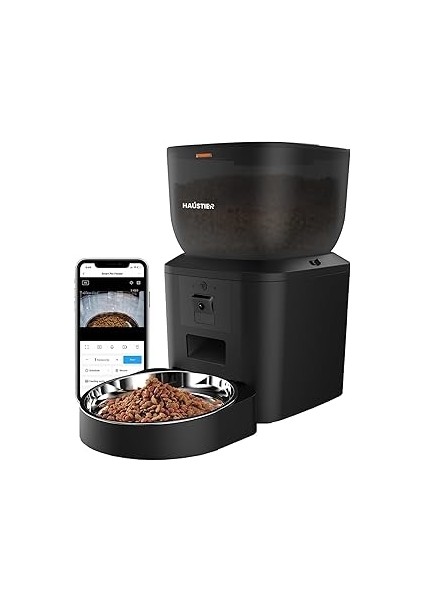 Haustier QQ029 Kameralı 1080P Gece Görüş Akıllı Kedi Köpek Otomatik Mama Kabı, Tuya App-Wifi Uzakta