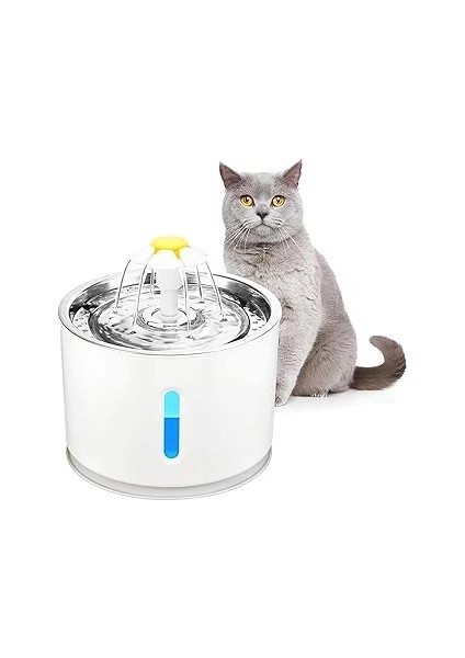 Teknopet Kedi Köpek Su Pınarı, Çelik Başlıklı Su Sebili, Otomatik Su Sebili, Otomatik Su Şelalesi,o