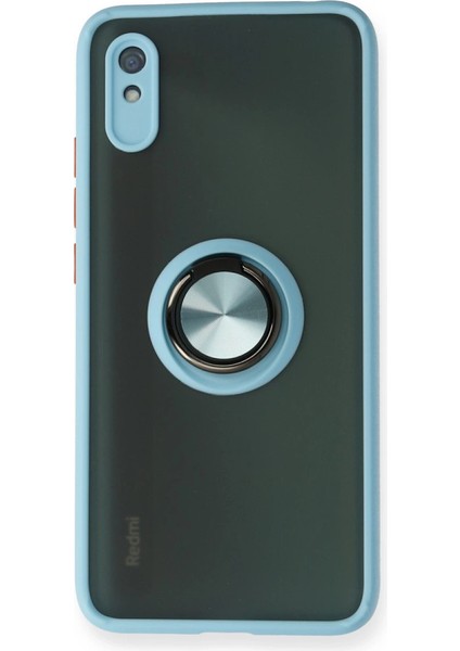 9A Kılıf Montreal Yüzüklü Silikon Kapak - Buz