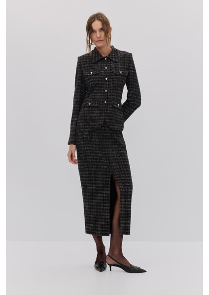 4 Cepli Ekose Blazer Etek Takım fiyatları