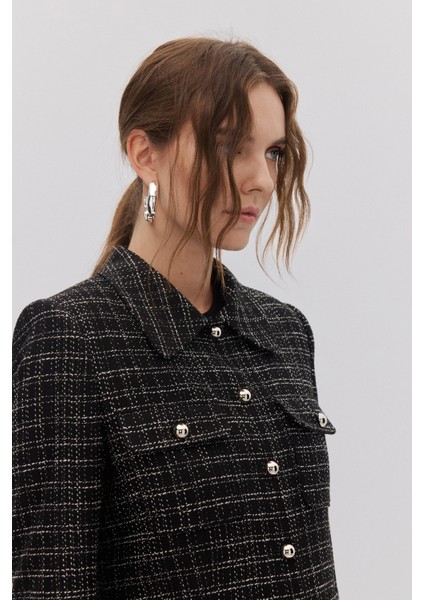 4 Cepli Ekose Blazer Etek Takım modelleri