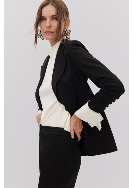 Manşeti Garni Detayli Blazer Pantolon Takım modelleri