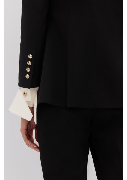 Manşeti Garni Detayli Blazer Pantolon Takım indirimleri