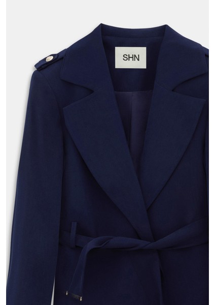 Apoletli Kuşaklı Ceket Pantolon Takım modelleri