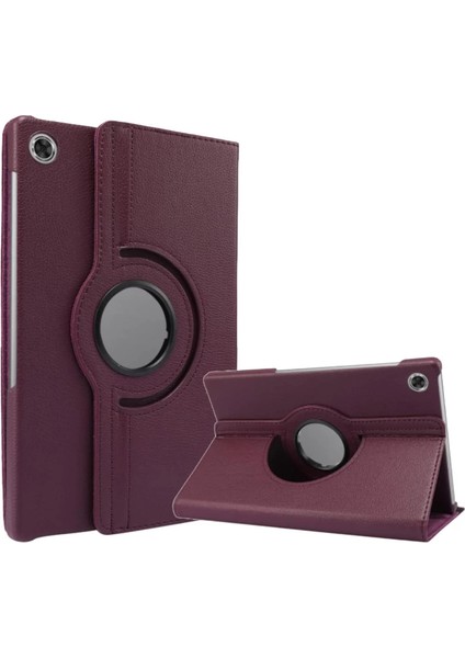 Tab M10 TB311FU Kılıf 360 Tablet Deri Kılıf - Mürdüm