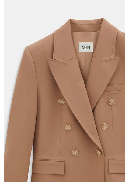 Dikiş Detaylı Kruvaze Blazer Pantolon Takım indirimleri