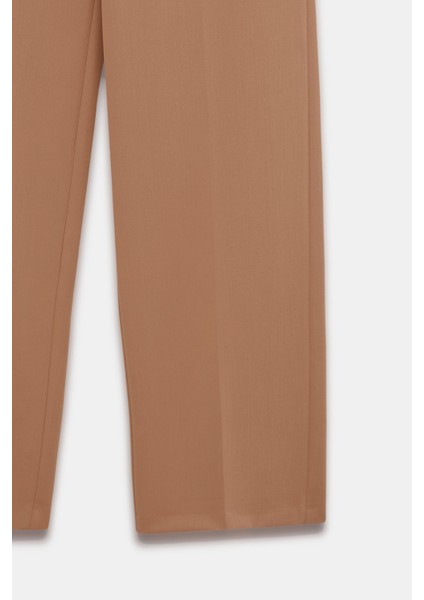 Dikiş Detaylı Kruvaze Blazer Pantolon Takım