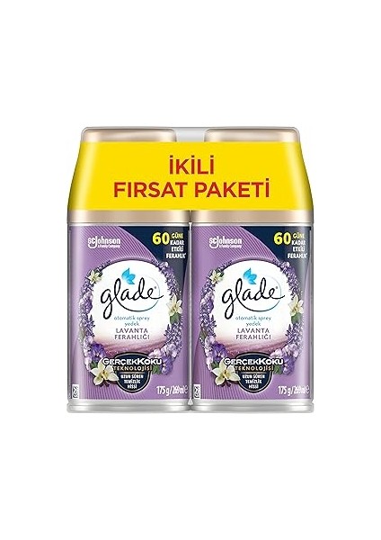 Glade Lavanta 2'li Yedek Otomatik Sprey (2 x 269 Ml)