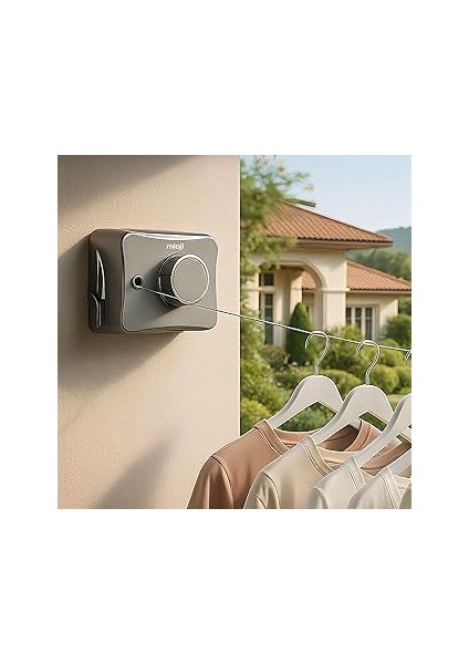 Mioji Mio Ch5 Single Portatif 20KG Dayanıklı 5.1m Çek As Çamaşır Askılığı