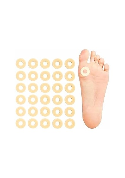 Kyrotech 30 Adet Nasır Yaması, Tek Tip, Yumuşak Lateks Köpük Koruma Bandı, Kendinden Yapışkanlı, Ay