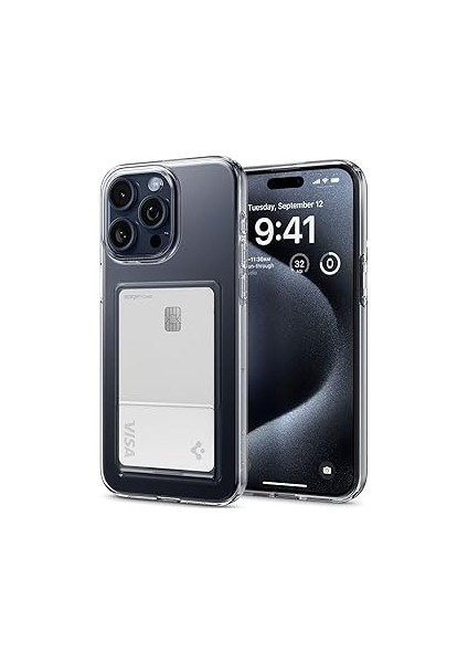 Spigen 15 ile Uyumlu Kılıf Crystal Slot Crystal Clear - ACS06587