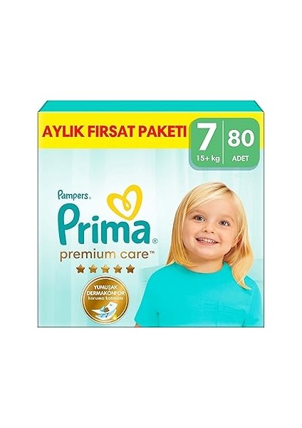 Bebek Bezi Care 7 Numara 80 Adet Aylık Fırsat Paketi