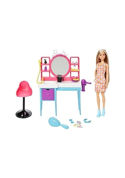 Muhteşem Kuaför Oyun Seti Renk Değiştiren Saç Özellikli Muhteşem Kuaför Oyun Seti Hkv