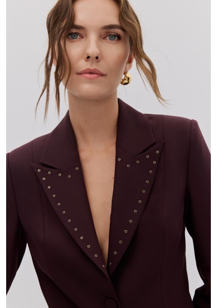 Taş Detaylı Blazer Pantolon Takım modelleri