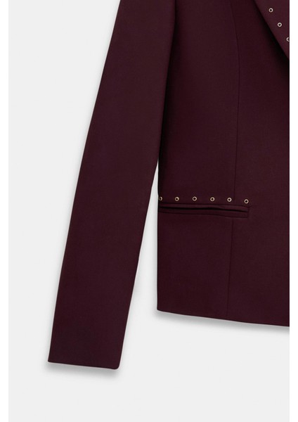 Taş Detaylı Blazer Pantolon Takım