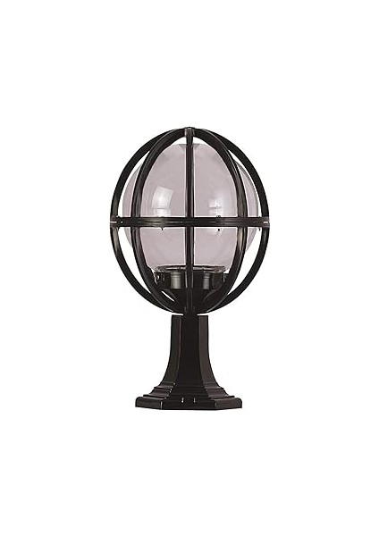 Avonni BSU-68080-M2-KOP Siyah Elektrostatik Toz Boyalı Dış Mekan Aydınlatma, E27, Aluminyum, Akrili