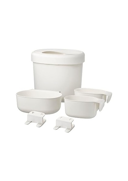 Önsklig Stor Sepetler Değişen Tbl 4'lü Set, Beyaz