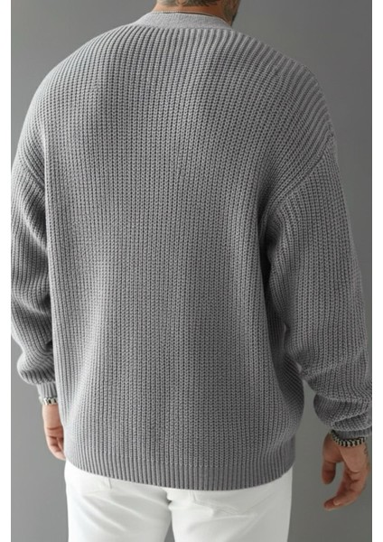 Grov Düğmeli V Yaka Kalın Erkek Hırka fırsatları