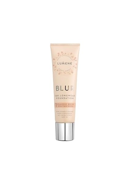 Lumene Blur 16H Longwear Foundation SPF15 16 Saat Kalıcı Fondöten SPF15 Beige