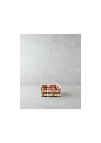 English Square Kağıt Ip Sepet Kahve