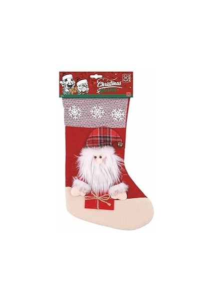 M-Pets Christmas Stocking Santa Köpek Oyuncağı